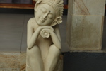One of the many statues