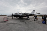 Flamingo Airways twin turboprop plane